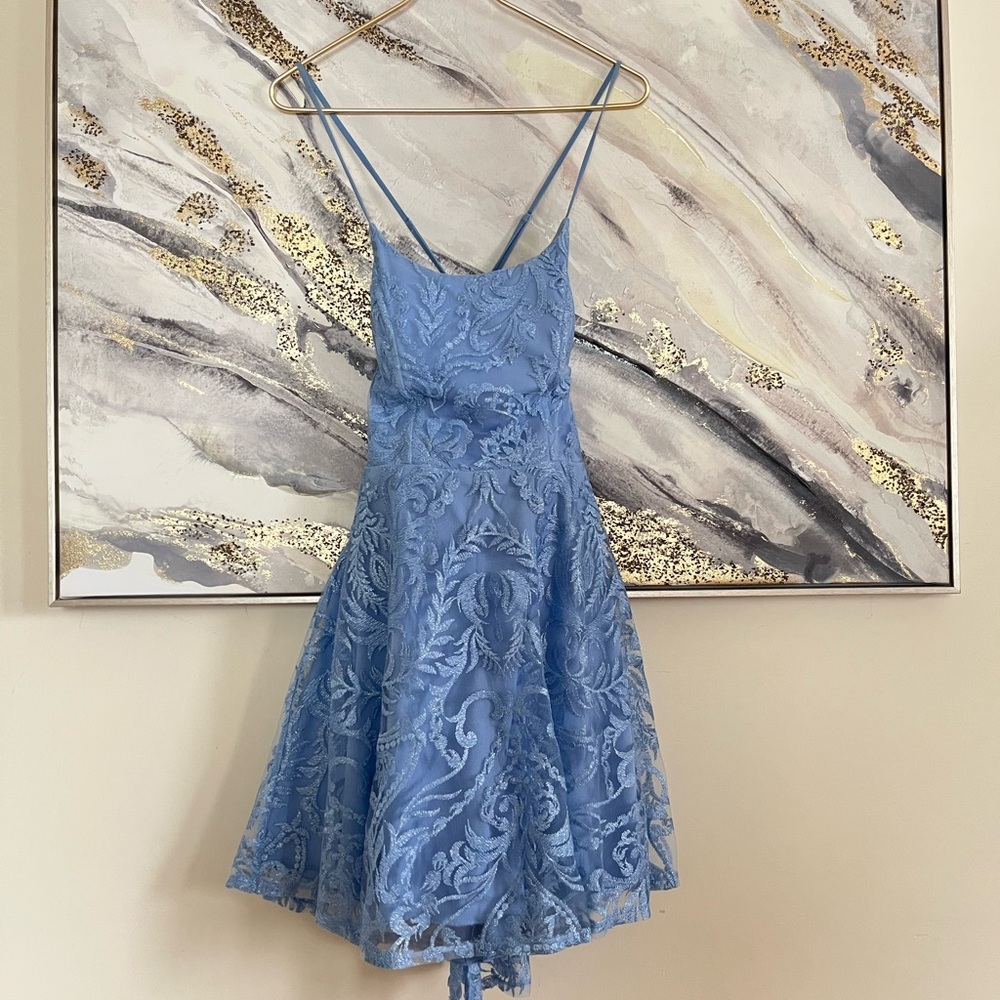 Speechless Blue party Lace Fairycore Mini Dress pastel size 11
